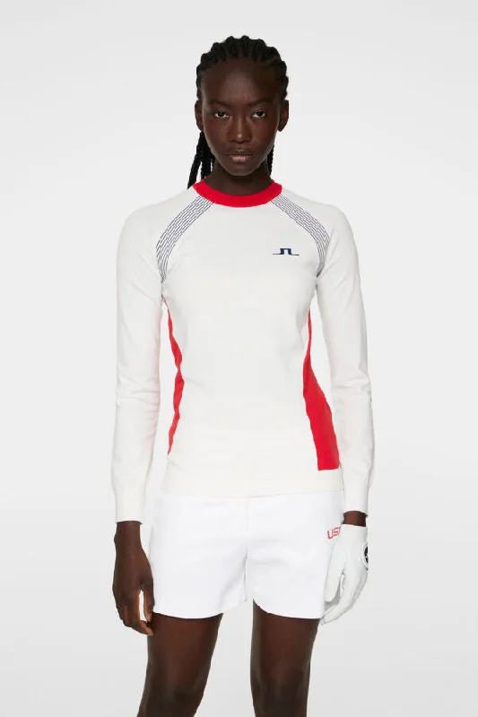 Josette Sweater White Modern Contemporary Chic