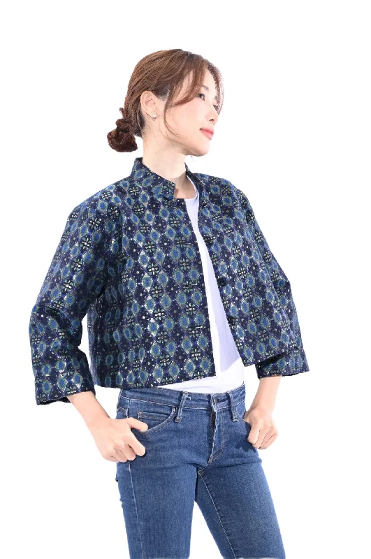 Line & Curve Jacket YL222B-8 Striped Jacket Polka Dot Jacket Floral Jacket