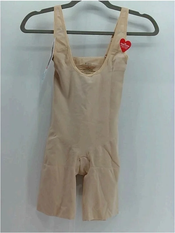 Women's Shaping Open Bust Bodysuit Panties Size Large Elegant Bodysuit with Lace Trim