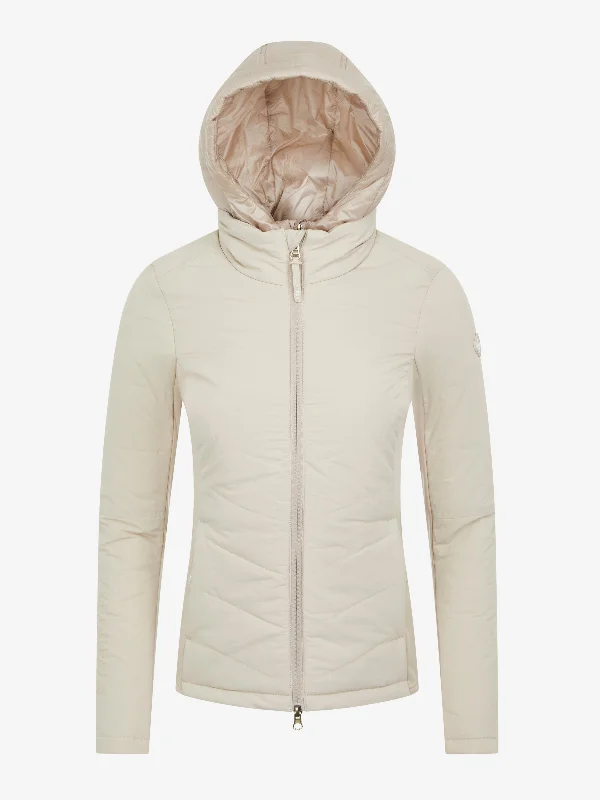 LeMieux Brioney Hybrid Jacket Stone Collared Jacket Crew Neck Jacket Turtle Neck Jacket