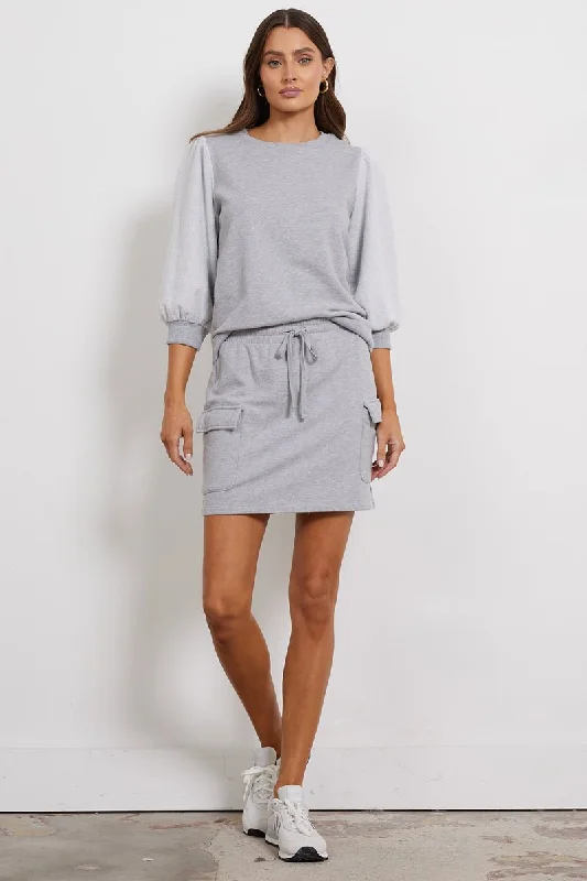 CARGO SHORT SKIRT modal blend skirt