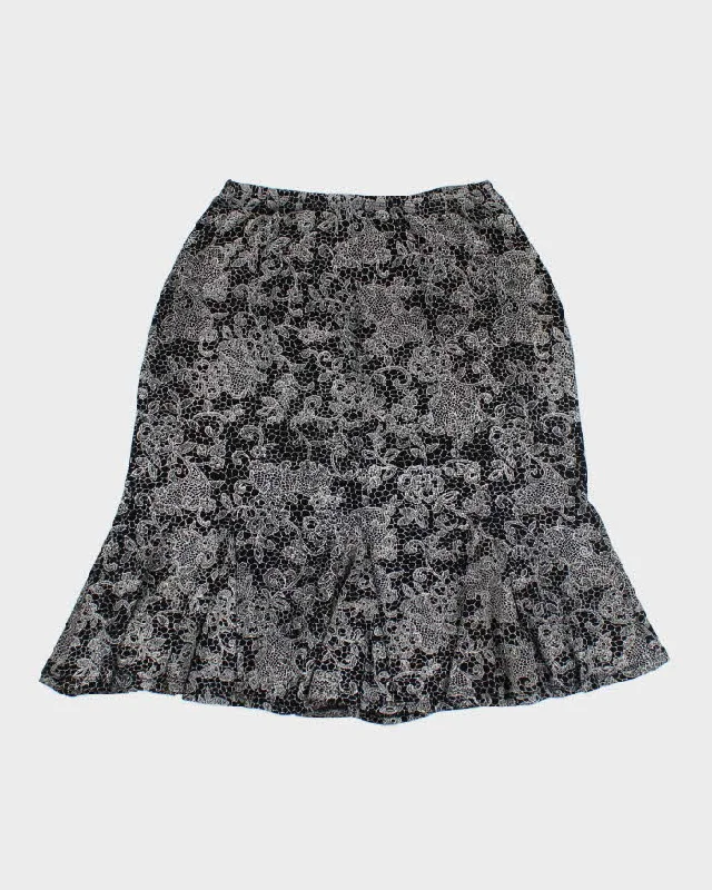 Y2k 00s Ronni Nicole Pattern Skirt - S corduroy skirt durable