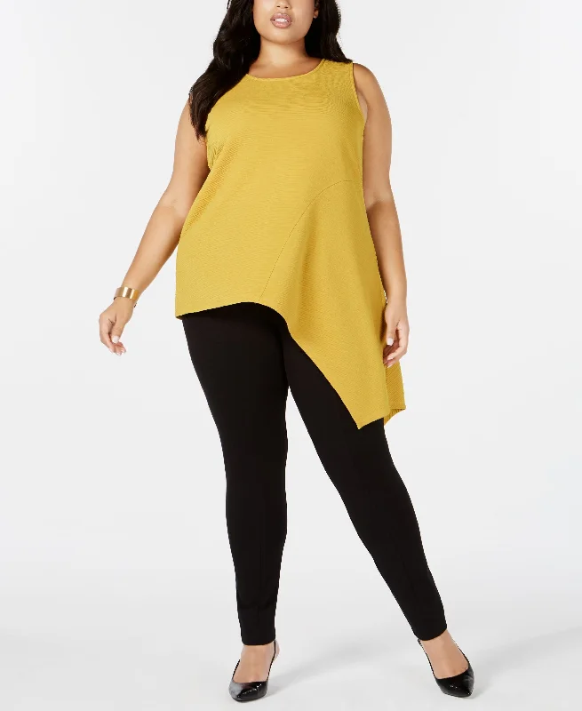 Alfani Plus Size Asymmetrical Tank Top fitted tank top
