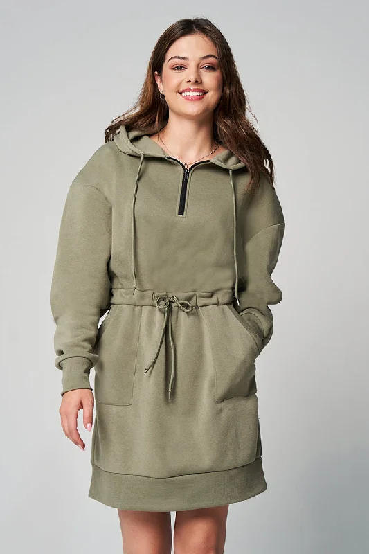Hoody Dress Tunic Top Casual