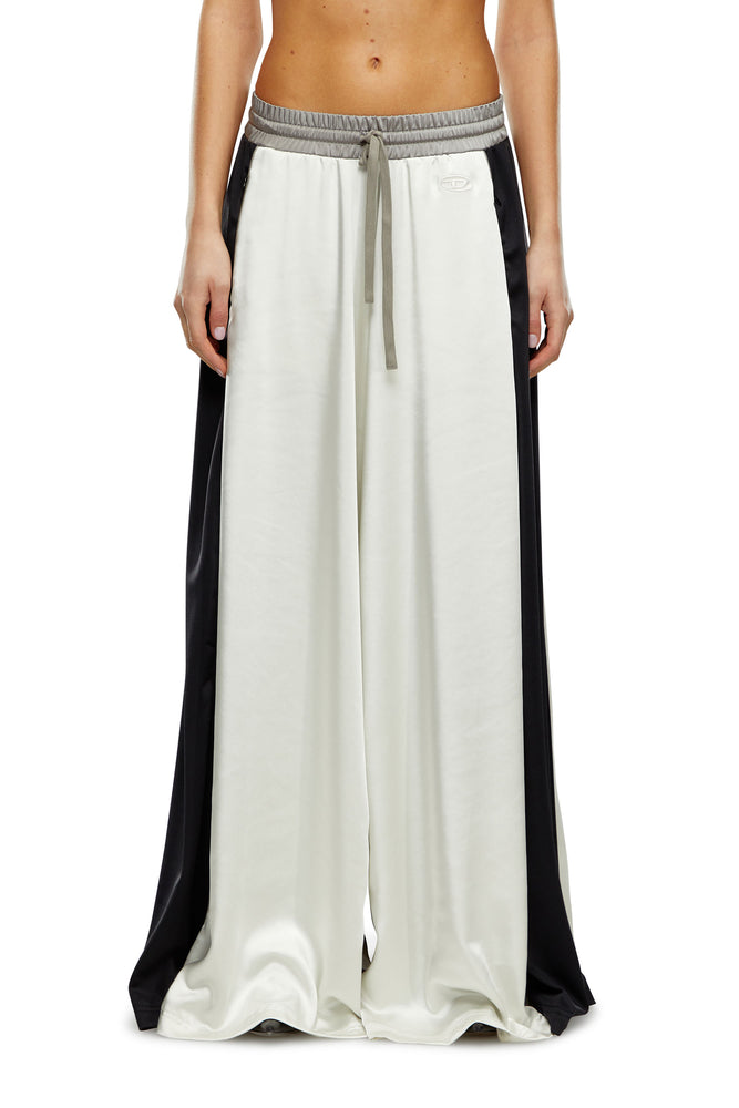 Palazzo pants in satin and double knit Formal Slim Pants