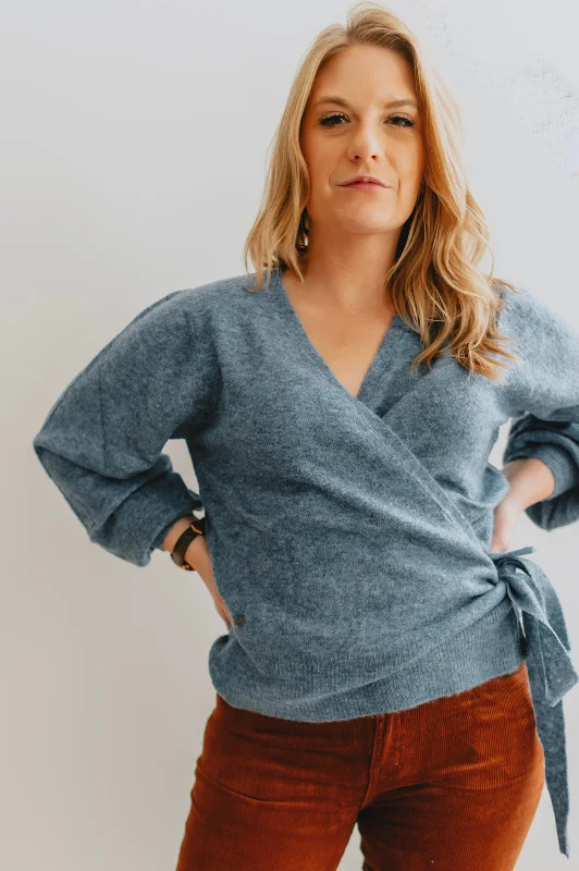 The Fiona Wrap Sweater Nylon Fabric Polyester Fabric Spandex Fabric