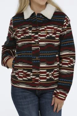 Women's Cinch Corduroy Trucker Jacket #MAJ9878005-C Collared Jacket Crew Neck Jacket Turtle Neck Jacket