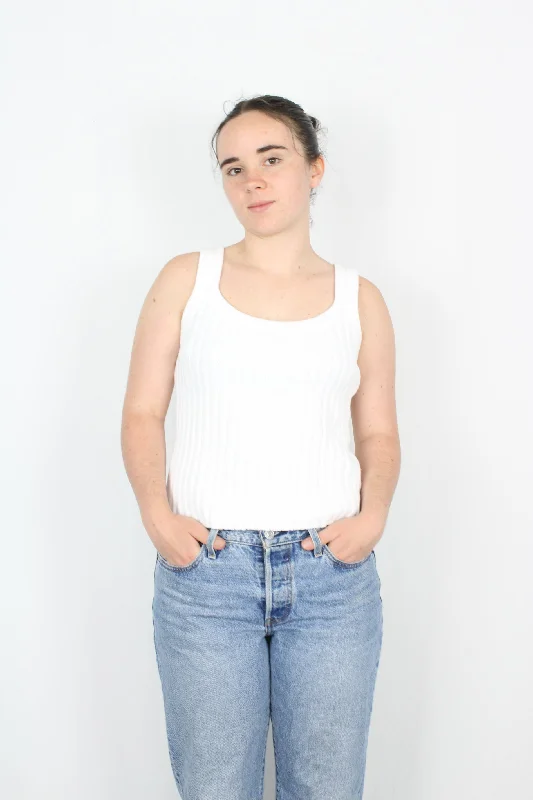 Caitlin Crisp - Ribbed Tank sequin tank top
