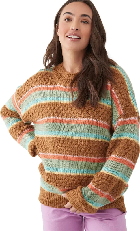 Floyd Knit Mock Neck Sweater - Women's|-|Chandail en tricot à col cheminée Floyd - Femme Solid Color Striped Floral Print