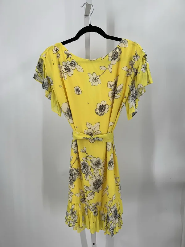 Alice + Olivia Dress Yellow/Ivory S