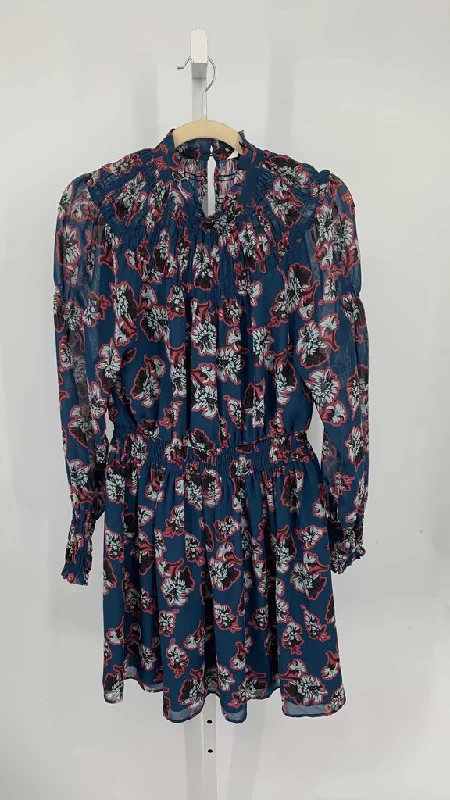 Peter Som Collective Dress Navy/Coral M