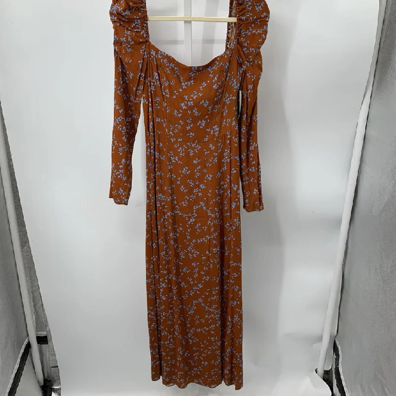 & Other Stories Dress Brown/Blue 4