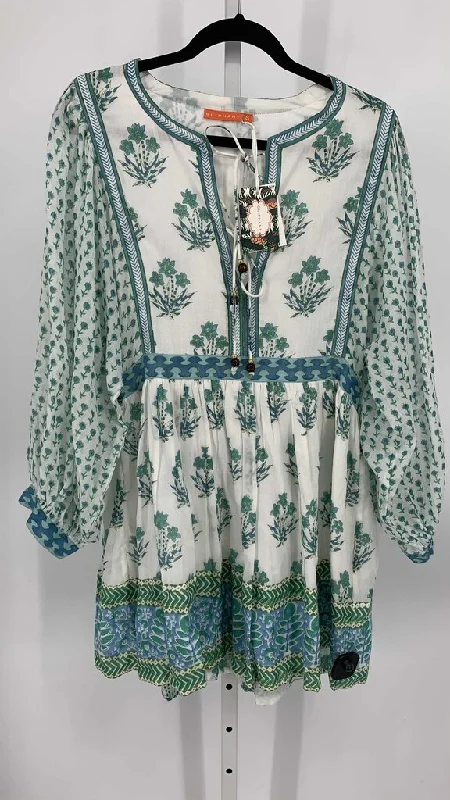 Oliphant Dress White/Blue S