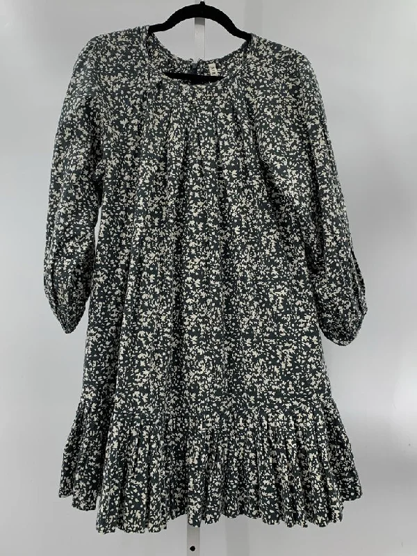 Mirth Dress Dark Green/Beige S