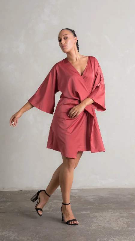 Zephyr Twist Dress - French Pink