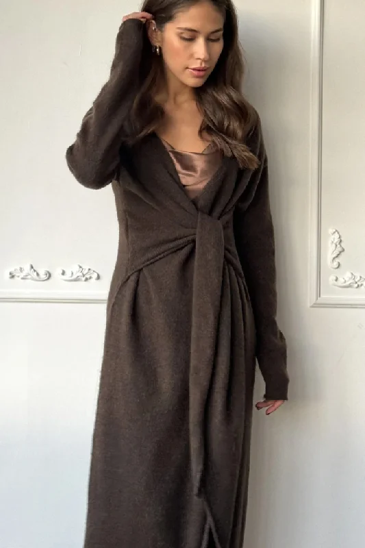 Charli Keira Dress in Dark Espresso
