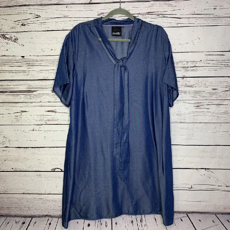 Nanette: NL Dress Plus Chambray 1X