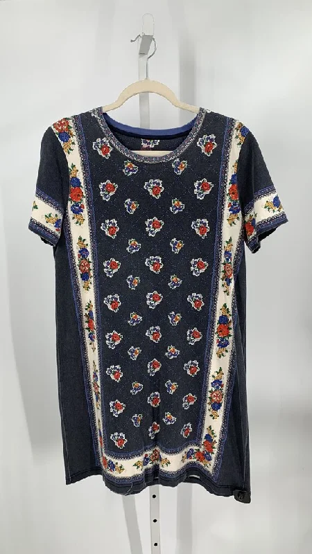 Tory Burch Dress Navy/Red L