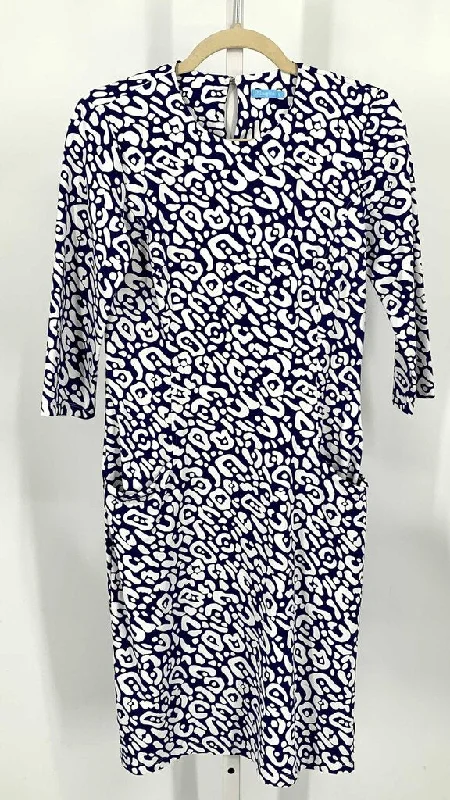J. McLaughlin Dress Navy/White S