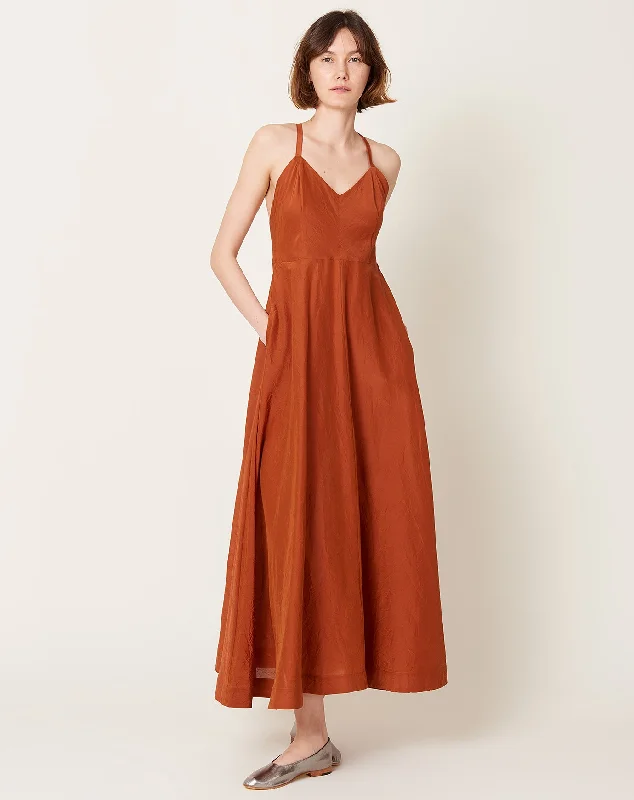 Argentina Dress in Rust