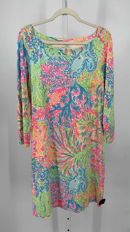 Lilly Pulitzer Dress Aqua/Lime XL