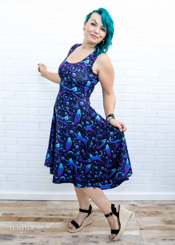 Essential Knee Length Dress - Twilight Catty Witch