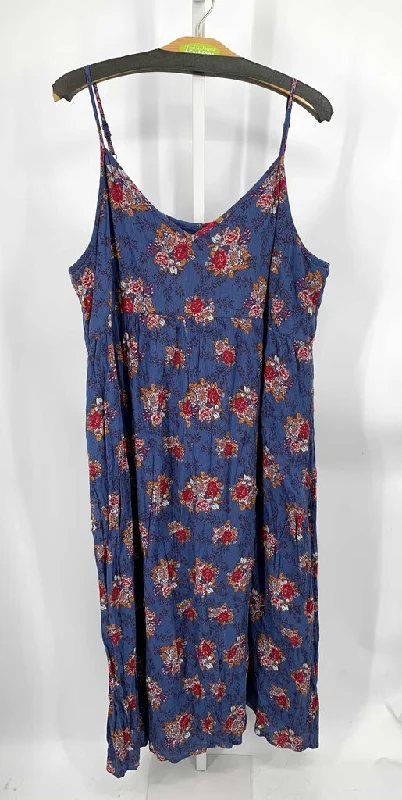 Caslon Dress Plus Blue/Red 2X