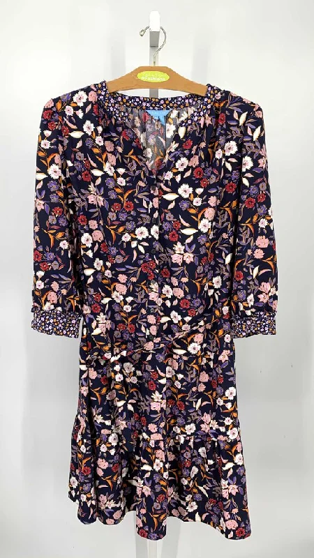 Draper James Dress Plus Navy/Orchid 1X