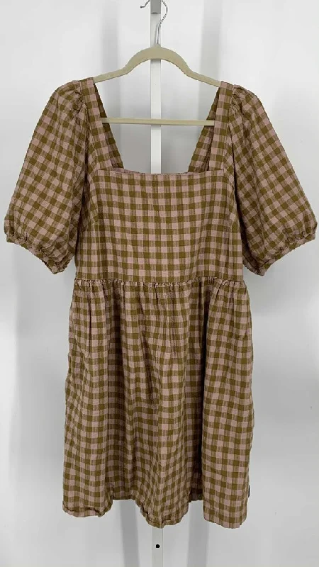 Madewell Dress Olive/Beige XL