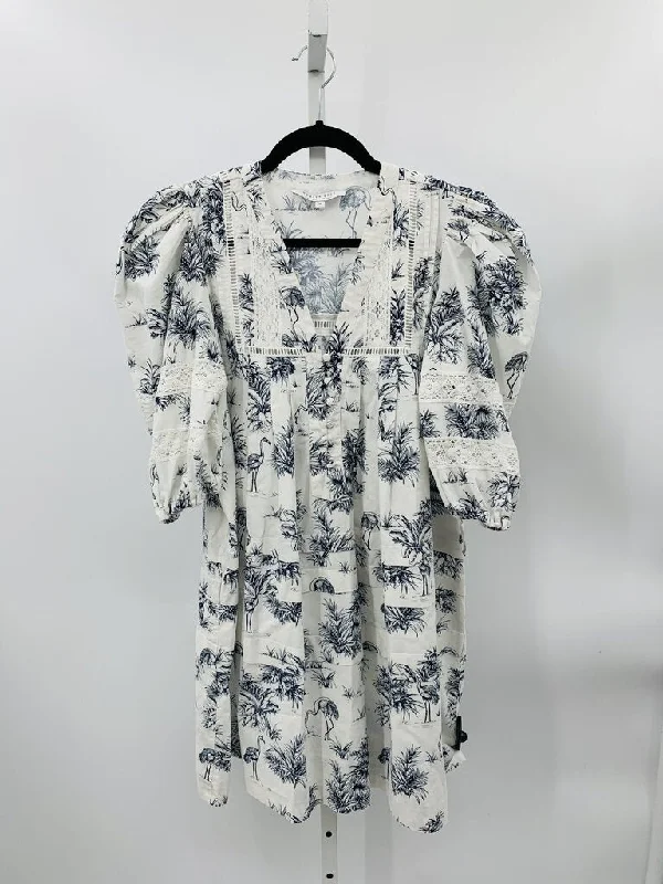 Hunter Bell Dress White/Navy M