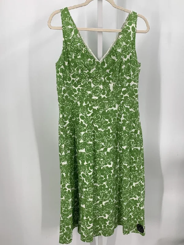 Boden Dress Green/White 14