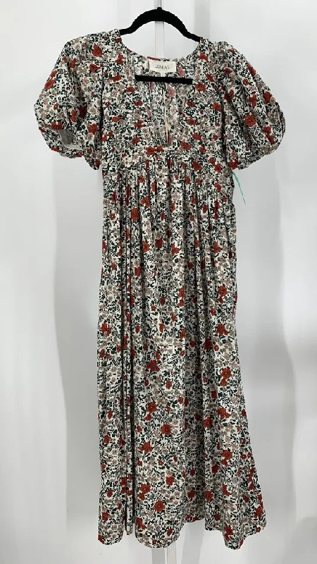 The Great Dress White/Red S
