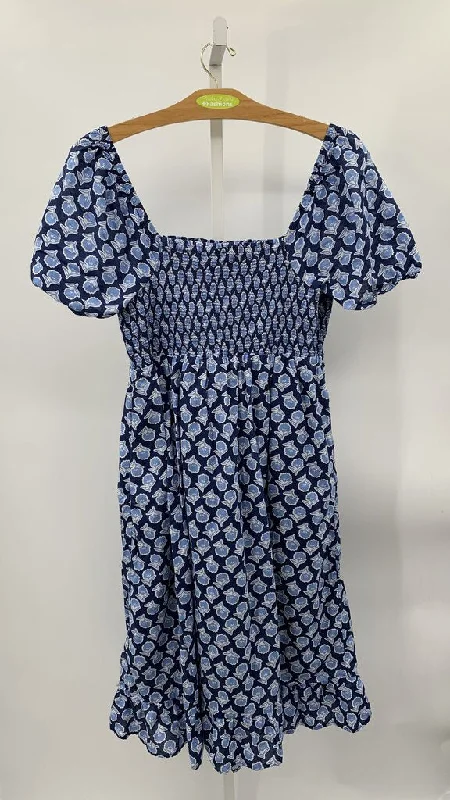 J. Crew Outlet Dress Plus Navy/Blue XXL