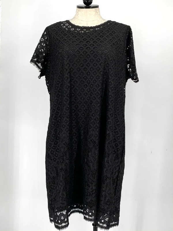 Isaac Mizrahi Live Dress Plus Black 2X