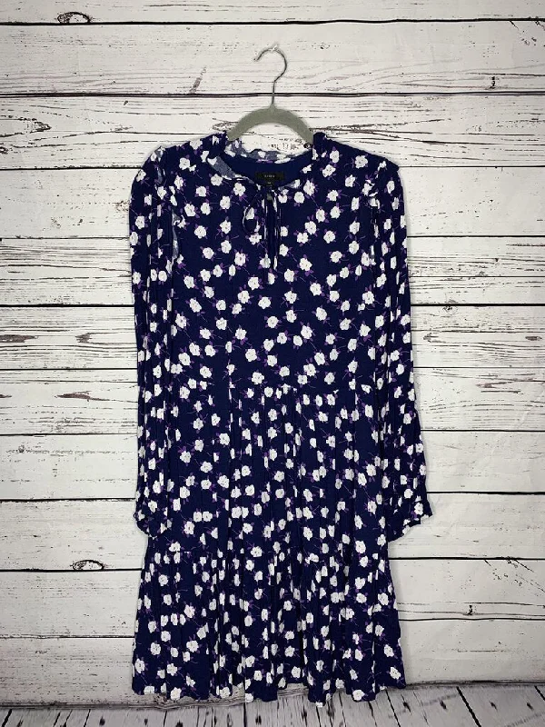 J. Crew Dress Navy Floral M