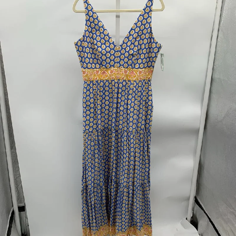 Point Sur Dress Blue/Marigold 8