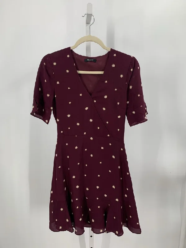 Madewell Dress Plum/Ivory S