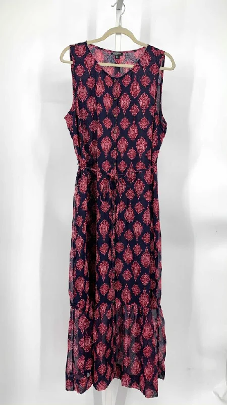 Lucky Brand Dress Navy/Red XL