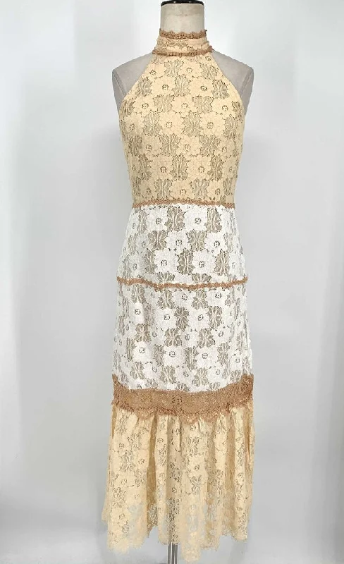 Foxiedox Dress Beige/Ivory Lace S