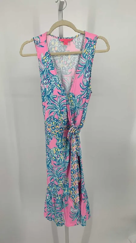 Lilly Pulitzer Dress Pink/Aqua L