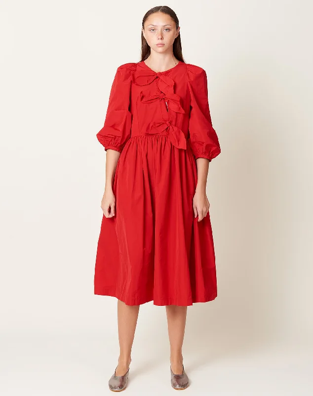 Palau Dress in Scarlet