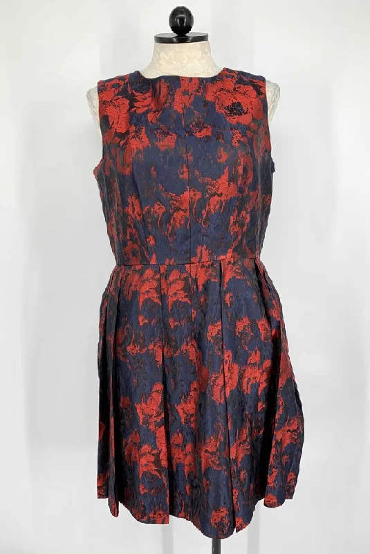 Taylor Dress Plus Navy/Red 16