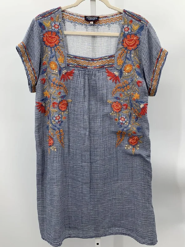 Johnny Was Workshop Dress Blue/Orange L