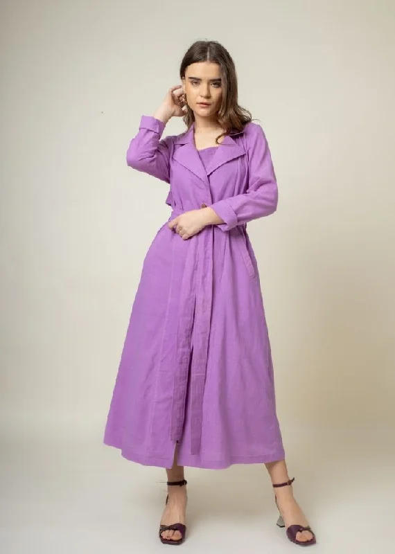 Amelia Purple Trench