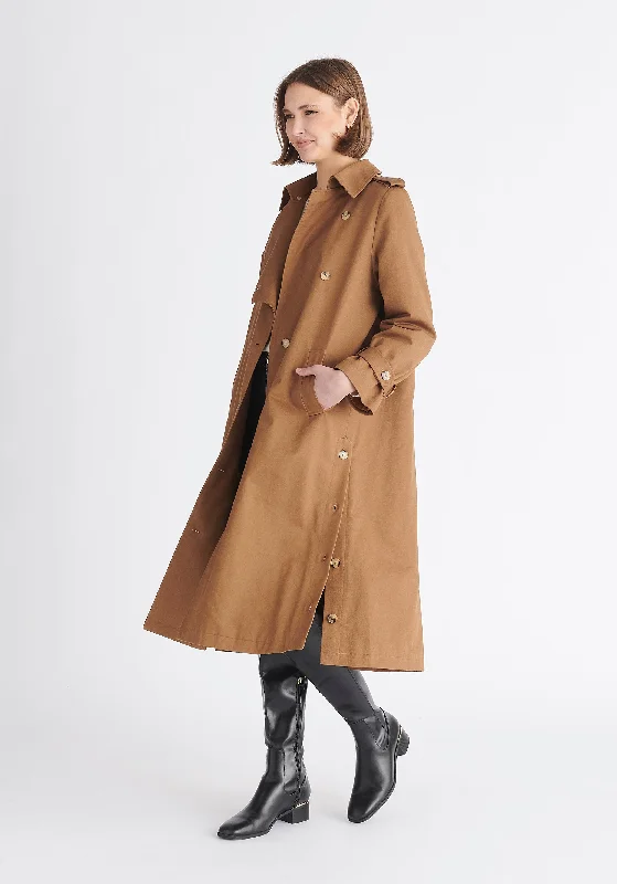 Faux Fur Collar Coat