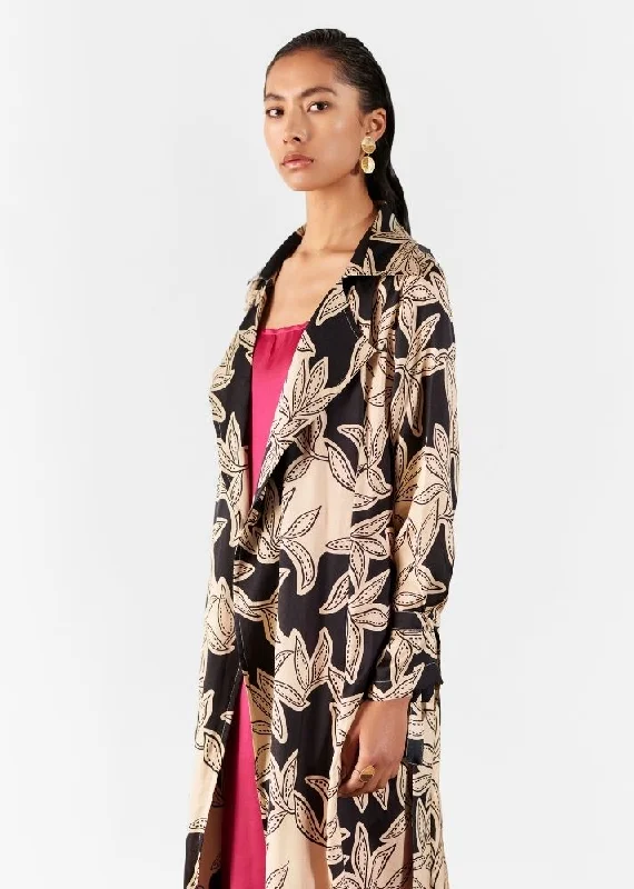 Hazel Trench Coat With Contrast Slip Dress