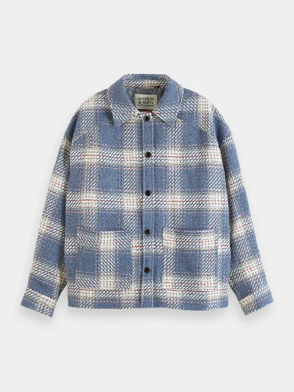 Lightweight checked overshirt