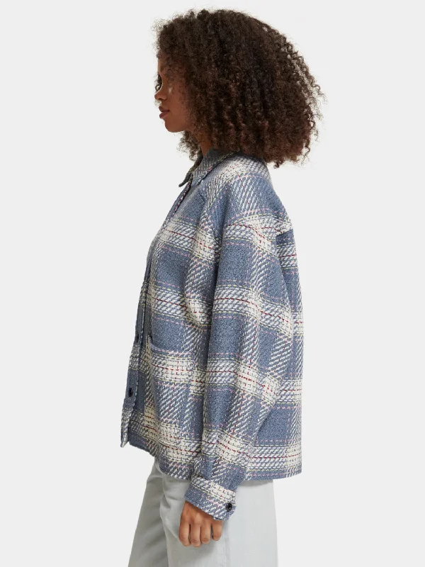 Lightweight checked overshirt