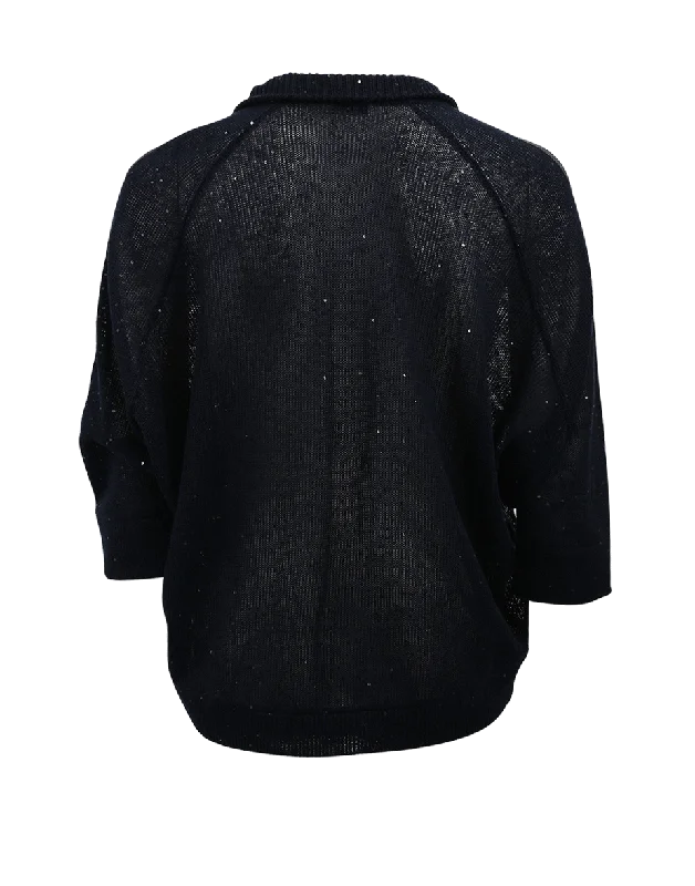 Linen And Silk Monili Bomber