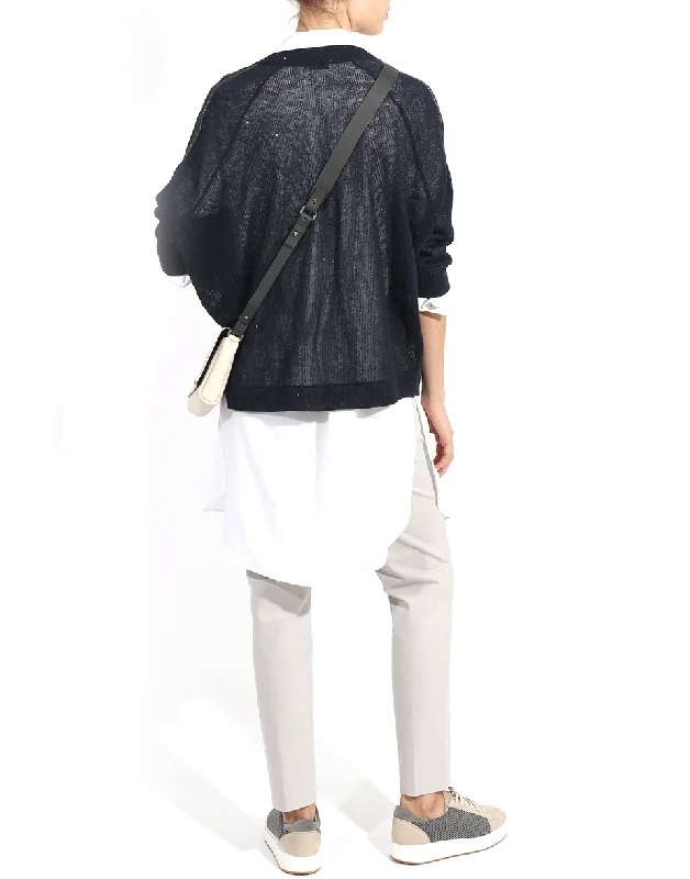 Linen And Silk Monili Bomber